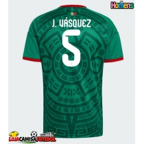 Camisa de Futebol México Johan Vasquez #5 Equipamento Principal Mundo 2026 Manga Curta